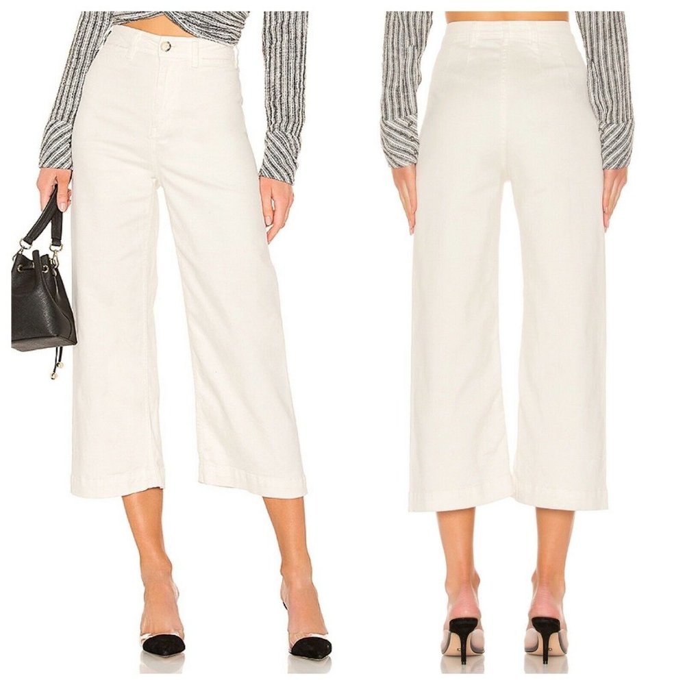 Free People Patti Pant Wide Leg Ivory White 25/0